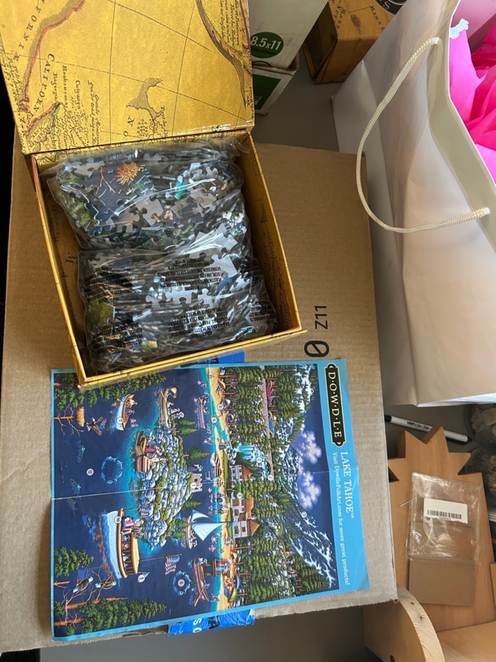 Dowdle Lake Tahoe 1000-Piece Jigsaw Puzzle - Colorful Scenic Illustration